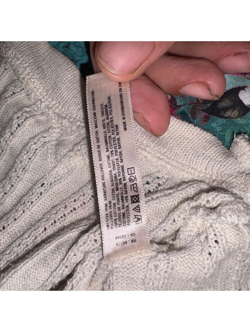 Anthropologie Saturday Sunday Woman’s M Mixed Knit Pullover Sweater Gray/Cream - Picture 5 of 8